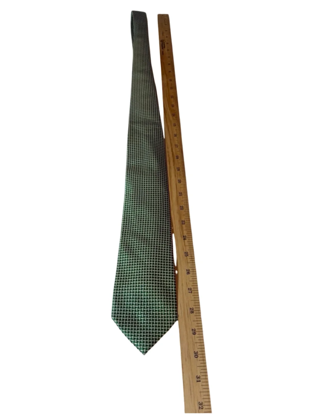 Charles Tyrwhitt Green Geometric Silk Tie Luxury London Mens Necktie